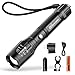 Bright Rechargeable Tactical Flashlight, eSamcore High Lumens LED Flashlights Flash Light with Battery for Camping