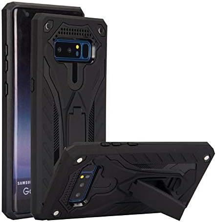 True Desire Tough Armor Back Cover Case Inbuilt Mobile Stand Military-Grade Drop Tested Shock Proof Defender case for Samsung Galaxy S10 (Black)
