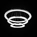 LightInTheBox Pendant Light Modern Design LED Living Three Rings Modern Simple Ceiling Light Fixture Chandeliers Lighting, Color=White