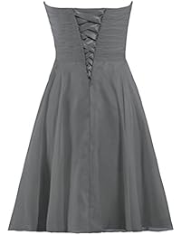 HORMIGAS vestidos de damas de honor cortos chifón boda vestido de fiesta