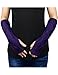 Dahlia Women's Aran Acrylic Knit Fingerless Arm Warmer Gloves