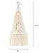 Mkono Macrame LampShade Ceiling Pendant Light Shade Tasseled Chandelier Boho Wedding Hanging Handwoven Home Decoration