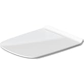 Duravit DuraStyle Elongated Toilet seat White High Gloss, Slow Closing, Stainless Steel Hinges