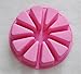 Big Round Flexible Silicone Mold for Handmade DIY Soap Cake with 10 Triangle Shaped Cavity