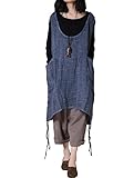 Mordenmiss Women's Summer Vest Dress Pull-Up Hem Top