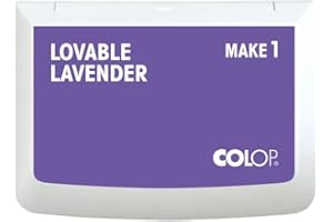 COLOP Make Series, Ink Stamp Pads, with Non-Toxic Premium Ink, Water-Based Acid-Free (Lovable Lavender, Make 1-1-15/16" x 3-1/2")
