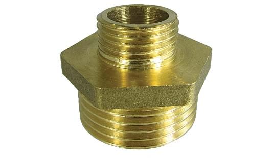 S.E 220 Reduced Male Brass Sleeve 2.1/2" to 2", Black/White