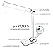 Turcom LED Desk Lamp With USB Charging Port Dimmable Touch Controls w/Color Adjustment, Eye Care Task Lamp, 5W, 1000 Lux,Multicolor