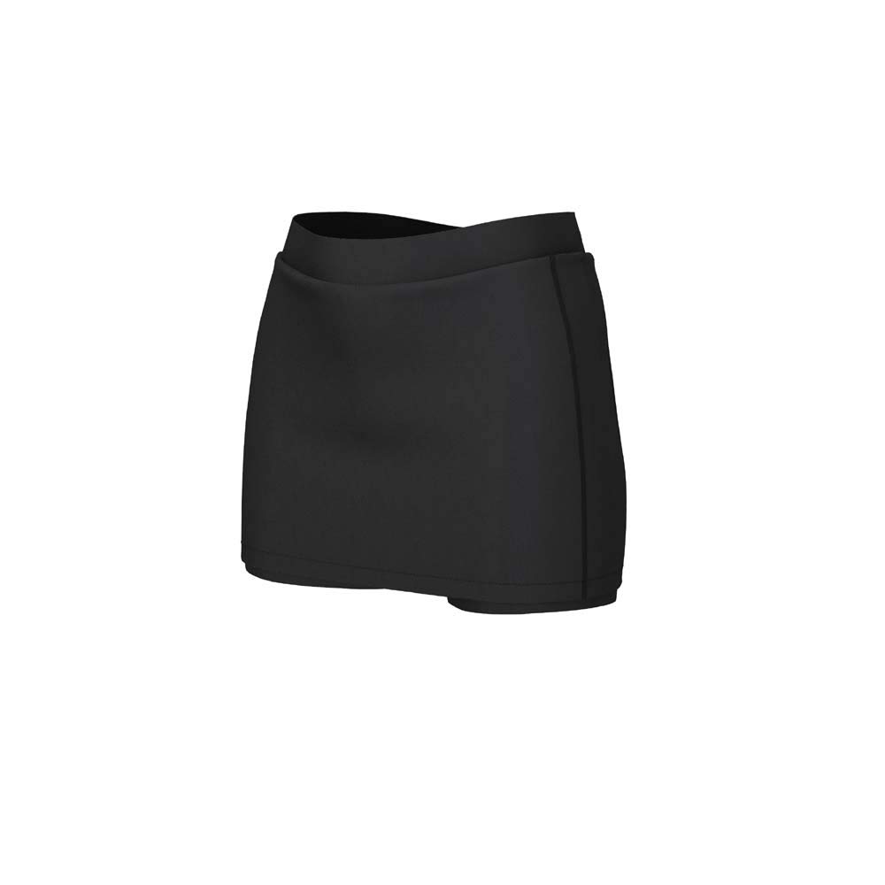 ELITE 0543 High Stretch Playing Skort, Black, 10 Years