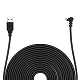 POPMAS Arlo Pro Charging Cable Weather Resistance Outdoor Quick Charge Adapter, high-and low-temperature Resistant 20 Ft Extra Long 45mm Thickness USB Cable Support Arlo Pro, Arlo Pro 2 Camera- Black