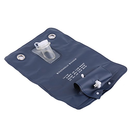 Yuehuam 12V ユニバーサル ウィンドスクリーン フロントガラス ウォッシャーポンプバッグキット 風防ウォッシャーポンプバッグキット 汎用カンガルータイプ ウォッシャーバック