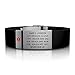 ROAD iD Personalized Medical Identification Bracelet - Premium ID Wristband with Medical Alert Badge - Silicone Clasp