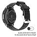 MORETEK Quick Release Watch Band Silicone Sport Wrist Bands Women Men Strap for Smartwatch 18mm 20mm 22mm (BlackGrey, 20mm)