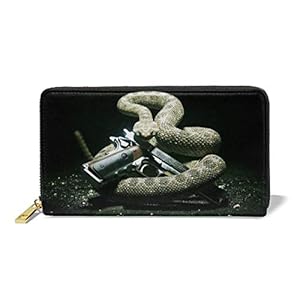 41kjZMekP7L. SS300 Mujeres Carteras de Cuero Genuino Serpiente con Pistola Organizador de Tarjetas de crédito Organizador Señoras Monedero… 41kjZMekP7L. SS300