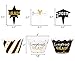 120PCS Graduation Cupcake Toppers Wrappers 2022 - Grad Party Supplies Congrats Cake Decorations