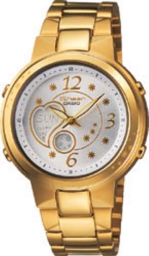 casio sheen analog digital ladies watch