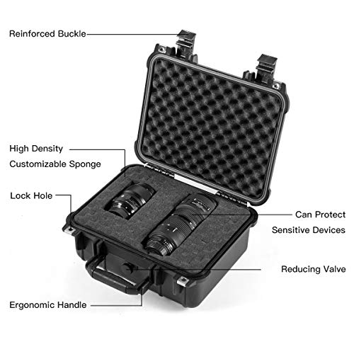 Goplus Weatherproof/Shockproof Hard Camera Case, Dustproof Camera Lens