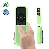 SIKAI Silicone Case for Echo, Echo Dot, Echo Plus, Echo Show and Echo Spot Remote Shockproof Protective Cover for Amazon Echo Alexa Voice Remote Anti-Lost with Remote Loop (Glow in Dark Green)