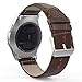 Gear S2 Classic Watch Band, MoKo Premium Soft Genuine Leather Crocodile Pattern Replacement Strap for Samsung Gear S2 Classic SM-R732 / R735 Version Smart Watch, BROWN (NOT FIT Gear S2 & Fit2)