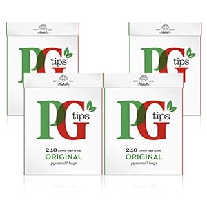 PG Tips Pyramid – originele zwarte thee, 4×240 theezakjes