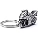 Krator New 3D Motorcycle Sportbike Street Bike Keychain Key Ring Chain Motor Keyring