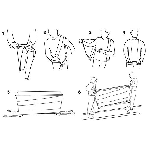6 Shoulder+Moving+Lifting+Straps+Adjustable