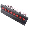 Amarine-made-8-Gang-Waterproof-Round-Rocker-Switch-Panel-Black-for-Boat-Marine-Bridge-Control-Push-Button-Circuit-Breakers-Overload-Protected-12v-24v