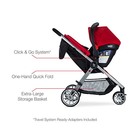 BRITAX BLively Travel System with BSafe 35 Infant Car Seat One Hand