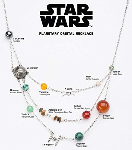 Think Geek Star Wars Planetary Galactic Necklace