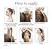 VeSunny 14inch Blonde Ponytail Extension Color #60 Platinum Blonde Real Hair Ponytail Extension Straight Remy Human Hair 80g/set