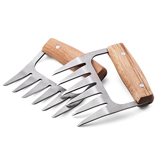 Grillers Choice Metal Meat Claws, Sharp Premium Meat Shredder Claws, Make Quick Work Of Shredding Pulled Pork, Chicken, Turkey, Brisket And More. Comes With (2) Heavy Duty, Shredder Claws.