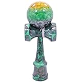 Full Green Camo Marble Kendama And Extra String