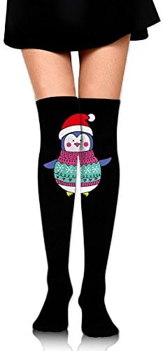 Red Cute Christmas Owl Women's Over Knee High Stockings 60 Cm Long Tube Socks Sport Socks For Women Girls