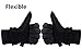 OZERO Winter Gloves with Windproof Deerskin Suede Leather and Insulated Polar Fleece Warm for Women and Men Denim-Black S