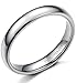 Tungary 4mm Mens Womens Tungsten Carbide Wedding Band Rings Engagement Promise Domed Size 3-14