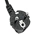 ACP1005 Europe Schuko CEE7/7 Plug to IEC C13 6 Foot Power Cord with VDE + ENEC approvals. Suitable for use as a Europe PC Computer Power Cord, Europe Monitor Power Cord or Europe Printer Power Cord.