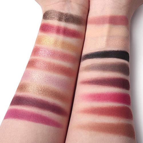 18 Couleurs Fard a Paupiere,Matte Paillette Eyeshadow Palette Imperméable Perle métallisée Cosmétiques Palette Fard À Paupières