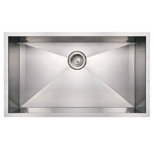Whitehaus WHNCM3219-BSS Noah s Collection 32-Inch Commercial Single Bowl Undermount Sink Whitehaus WHNCM3219-BSS Noah s Collection 32-Inch Commercial Single Bowl Undermount Sink