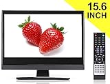 Small TV - Perfect Kitchen TV – 15.6 inch LED TV – Watch HDTV Anywhere – for Kitchen tv, RV tv, Office tv & More– Free HD Local Channels – Small HD TV - USB, HDMI, RCA, RF & More