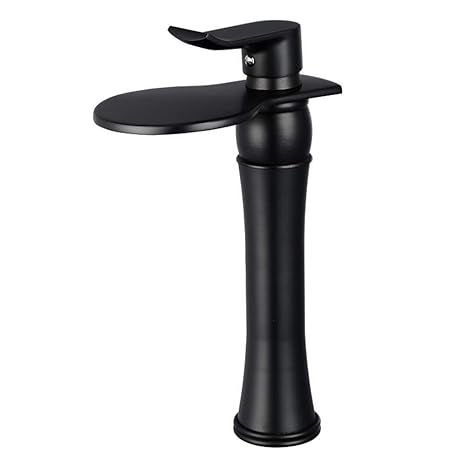 Amazon Com Awdtn Nostalgia Black Tall Waterfall Basin Mixer Retro