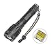 Pocketman Ultra Bright Handheld Flashlight，5000 Lumen XHP70 Tactical LED Flashlight Zoomable Torchlight,3 Light Modes for Camping Hiking and Home Emergency (Battery not Included)