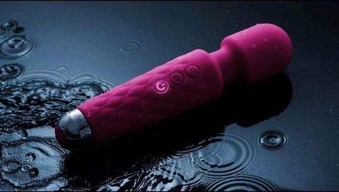 Wireless Wand Massager by TikleMe -Muscle Therapeutic Soother Free Lubricant 8 Powerful Vibrating Speeds 20 Exciting Modes Rechargeable Electric Cordless Portable Waterproof Handheld Massager Pink - Image 3
