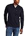 Key Industries Men's Heavyweight 3-Button Long Sleeve Henley Pocket T-Shirt, Navy, X-Large