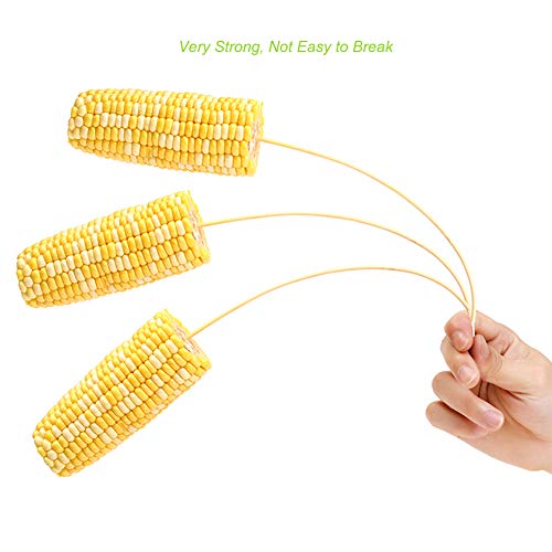 TKDY Bamboo Skewers, 12 inches 400 Pcs Natural BBQ Skewers for Outdoor Grilling Marshmallows, Chocolate Fountain, Appetizer, Fruit, Corn.