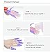 Teenitor Nail Polish Remover Clips Pack of 20, Reusable Toe nail and Finger Nail Art Soak off Cap Clip UV Gel Polish Remover Wrap Nail Tool with 325 pcs Lint Free Cotton Pads Nail Wipe - Purple