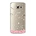 Urberry Galaxy S7 Edge Case, S7 Edge Soft Case, Spring Flower Case Cover for Samsung Galaxy S7 Edge with a Free Screen Protector