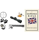 Ultimate Arms Gear Enfield Rifle Scope .303 NO.1 MK3 Rail Mount + 4x30 Mil Dot Scope + Scope Rings + Lens Covers + Lens Cleaning Kit + Lee-Enfield Technical Manual Book