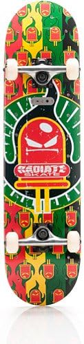 Rockboard Radiate Skateboard- Rasta Logo