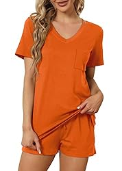 RUBZOOF Pajamas for Women Short Sleeve Casual
