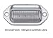 LED Chrome Convenience Courtesy or License Plate Light - Six (6) Cool White LED Inside A Waterproof, Compact 12vdc Fixture Truck, Auto, RV, Aircraft lighting